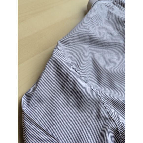 Polo by Ralph Lauren S Made in USA 100% Cotton Purple Stripe shirt Logo - Picture 8 of 12